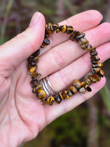 Tigers eye chipped bracelet