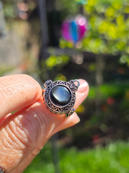 Mother of pearl aromatherapy ring