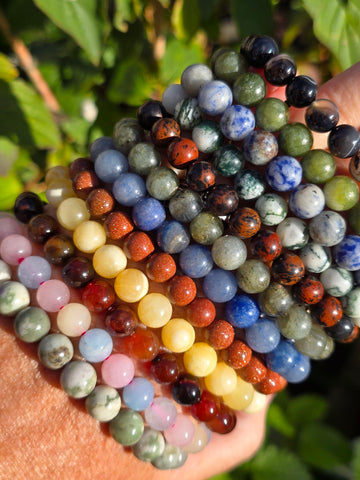 Bead bracelets.  Choose from the drop down box