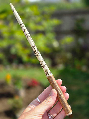 Hand made wand eith tigers eye