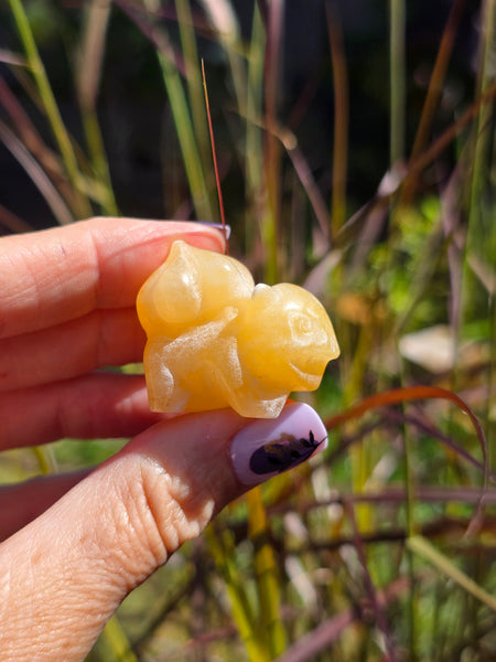 Bulbasaur - orange calcite