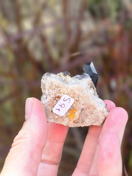 Smoky quartz cluster