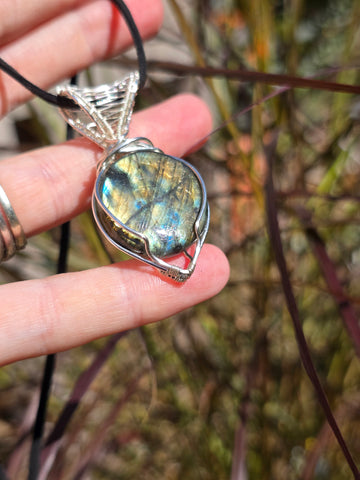 Labradorite handmade pendant