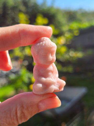 Pink opal buddha
